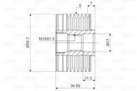 фото thumb №2, Колесо ременное генератора citroen