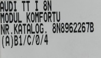фото thumb №6, Модуль комфорта vdo audi tt i 8n 8n8962267b