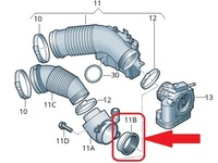 фото thumb №4, Прокладка трубы фильтра powietrzaaudi a5 a7 a8 tdi