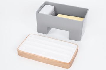 BUTTER DISH интеллектуальный контейнер для воды для сливочного масла, практичный серый контейнер