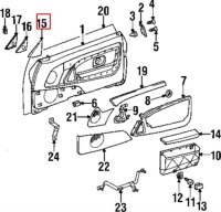Mercedes benz sl r129 молдинг декоративная дверь правых a12972008119045 с Разборки, фото thumb