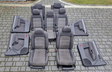 фото thumb №6, Vw touran i 7 человек комплект сидений 3 rzędy обшивки дверь