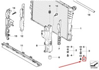 Bmw x3 e83 пластиковий кришка зливний радіатора 1437361 17111437361 Ціна, фото thumb