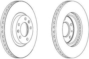фото thumb №2, Диски тормозные 2szt peugeot 407 508 508 i 607 1.