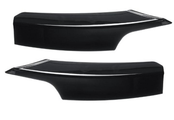 РАЗДЕЛИТЕЛЬ ЮБКА ПЕРЕДНЕГО БАМПЕРА BMW F30 F31 M SPORT FLAPS ЧЕРНЫЙ БЛЕСК