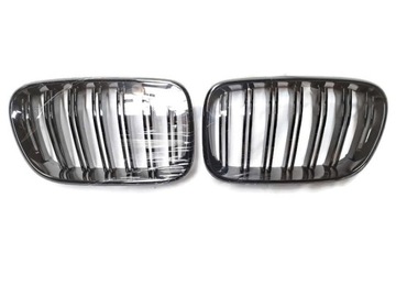 фото thumb №15, Решётки радиатора bmw x3 f25 x4 f26 чёрный блеск решётка решётка радиатора