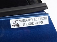 фото thumb №13, Двері ліва лівий задня seat leon iii 5f kombi lw5p