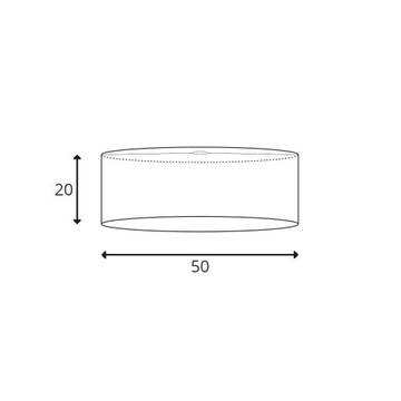 Светодиодная потолочная люстра E27 LAMPSHADE для гостиной 50 ЦВЕТОВ 50см