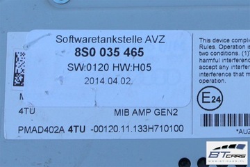 фото thumb №14, Audi tt динаміки bang olufsen 8s0035411b 8s0035453 8s0035454 озвучення