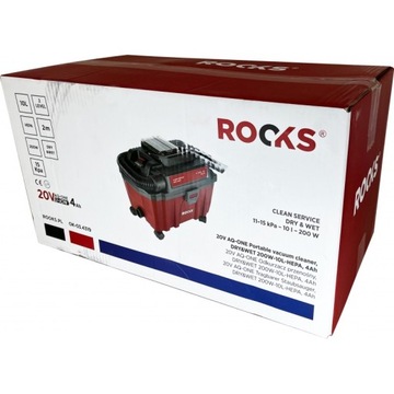 Портативный пылесос AQ-ONE 20В, DRY WET 100-200W-10L-HEPA, 4AH, BMC
