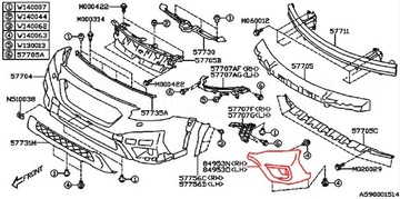 фото thumb №3, Рамка накладка решітка заглушка бампера na галоген subaru outback b16 20-