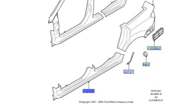 фото thumb №1, Поріг зовнішній праві mondeo mk4 2007 2014 ford
