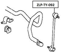 фото thumb №4, Соединитель стабилизатора перед toyota rav4 aca2# 00-05, ford maverick 06-, tri