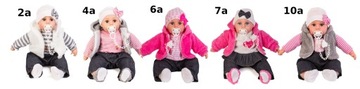 Постельное белье DOLL BED BABY DOLL 45 см соска говорит поет PL