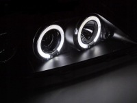 Ліхтарі  фари dacia logan 04-08r кільця led чорний Ціна, фото thumb