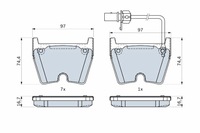 фото thumb №2, Тормозные колодки тормозные перед audi r8 r8 spyder 5.2 07.15- bosch