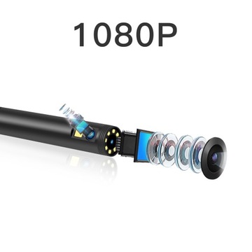 Kamera Inspekcyjna ENDOSKOP DUO Dwie Kamery do RUR SILNIKA 5M 9LED 2xFHD