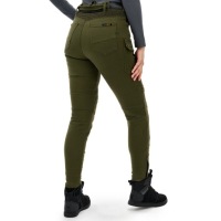 Женские мотоциклетные брюки SHIMA GIRO 3.0 LADY KHAKI зеленого цвета — БЕСПЛАТНЫЕ ПОДАРКИ