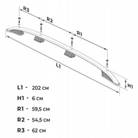 фото thumb №8, Рейлинги кровельные do ford grand transit connect iii 2024- long | длинный
