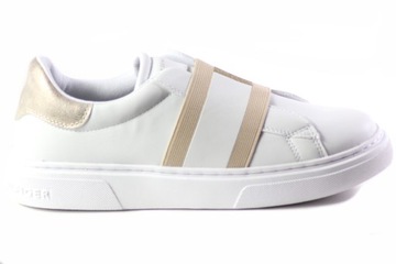 TOMMY HILFIGER T3A4-32155-1383X048 НИЗКИЕ БЕЛЫЕ ТУФЛИ