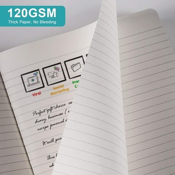 БЛОКНОТ А5, НУМЕРОВАННЫЕ СТРАНИЦЫ, НАБОР ИЗ 7 ШТ.
