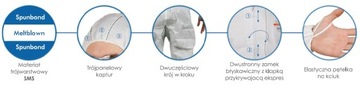 Костюм защитный Oxychem C110 тип 5/6, размер XL