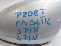 фото thumb №10, Дзеркало ліве зовнішні peugeot 208 i 4+3pin uk