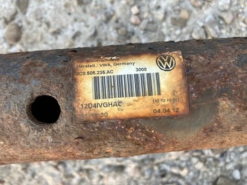 фото thumb №8, Балка подвешивание ось задняя зад тележка универсал passat b7 3c0505235ac