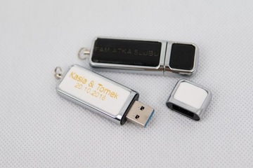 Чехол-коробка для флешки VELUR + USB3 16 ГБ с гравировкой