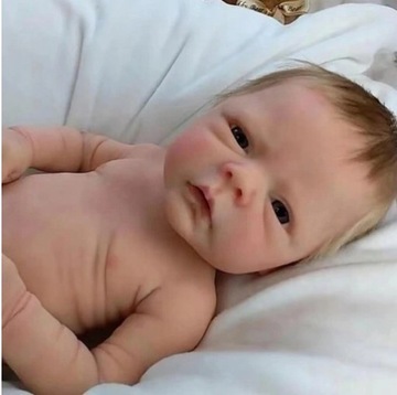 ŚPIĄCA LALKA REBORN Pełna Silikonowa Chłopcy 45cm