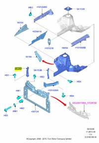 фото thumb №6, Підсилювач pas передній ford ka 2008- ccu оригінальний номер 1670505