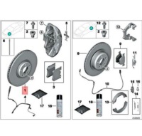 фото thumb №8, Bmw x5 f85 m передняя часть правый brake disc ventilated 34112284902