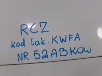 фото thumb №15, Peugeot rcz lift крышка багажника задняя комплектная kwfa