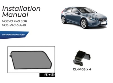 фото thumb №13, Шторки сонячний volvo v40 5d 2013- захисні накладки ролети сонцезахисний