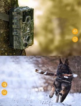 ЛЕСНАЯ КАМЕРА С ДИНАМИКОМ ЛОВУШКА IR 4K 36MPx UHD GPRS И КАРТА 32 ГБ С 8 БАТАРЕЯМИ