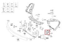 фото thumb №2, Mercedes r-klasa w251 напрямна бампера перед правий