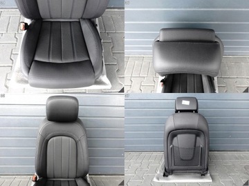 фото thumb №11, Audi a6 4g0 c7 рестайлінг 14-18 комплект сидінь чорна шкіра вентильовані перед зад