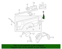 фото thumb №9, Toyota tacoma 2005 2016 дзеркало ліві задні накладка оригінальний 6257204010