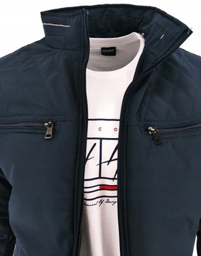 КУРТКА МУЖСКАЯ, ТЕМНО-СИНЯЯ, ПРЯМАЯ, БОЛЬШАЯ 7620 4XL XXXXL