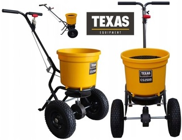 СЕЯЛКА TEXAS CS2500 РАЗБРАСЫВАТЕЛЬ УДОБРЕНИЙ РАЗБРАСЫВАТЕЛЬ СОЛЬ ПЕСКА СЕМЕНА 25кг