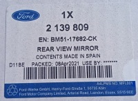 фото thumb №4, Зеркало наружное правое ford focus mk3 2011-2018