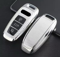 фото thumb №6, Чохол na ключ case audi a4 b9 a6 a7 a8 e-tron q5 q8 c8 sq8 карбон хром