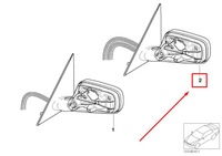 фото thumb №8, Bmw 7 e65, e66 передня частина left wing mirror 51167190189 7190189