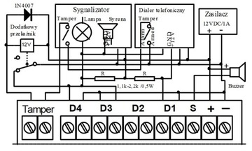 RADIOLINIA 4-KANAŁOWA U4HS 12V ELMES 1 PILOT