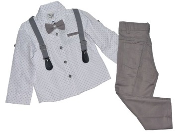 Terry Kids elegancki komplet 86 12-18 m 4 części