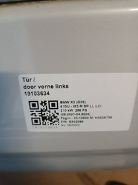 фото thumb №7, Дзеркало праві kol. a96 9pin bmw ix3 g08