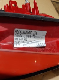 фото thumb №14, Audi s5 a5 8t лампы правый левый задняя задние комплект