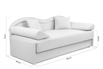 Диван-кровать подростковый односпальный, SOFA, с контейнером для постельного белья