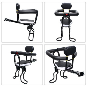 40KG PRZEDNI FOTEL ROWEROWY DLA DZIECI CZARNY