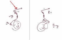 Mercedes-benz e w124 датчик швидкості передній правий a1245401717 Доставка, фото thumb